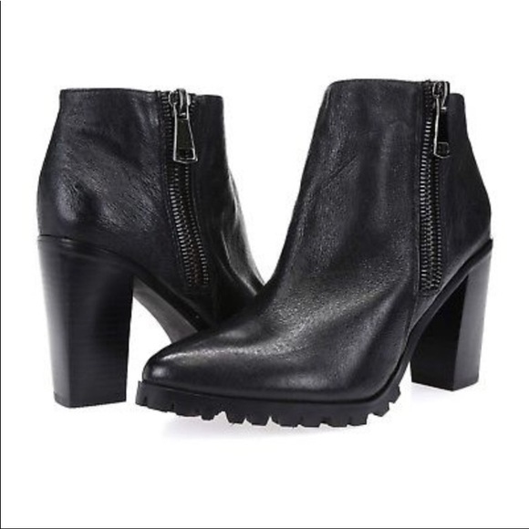 Steve Madden Shoes - Steve Madden Norris Leather Ankle Boot Black 9